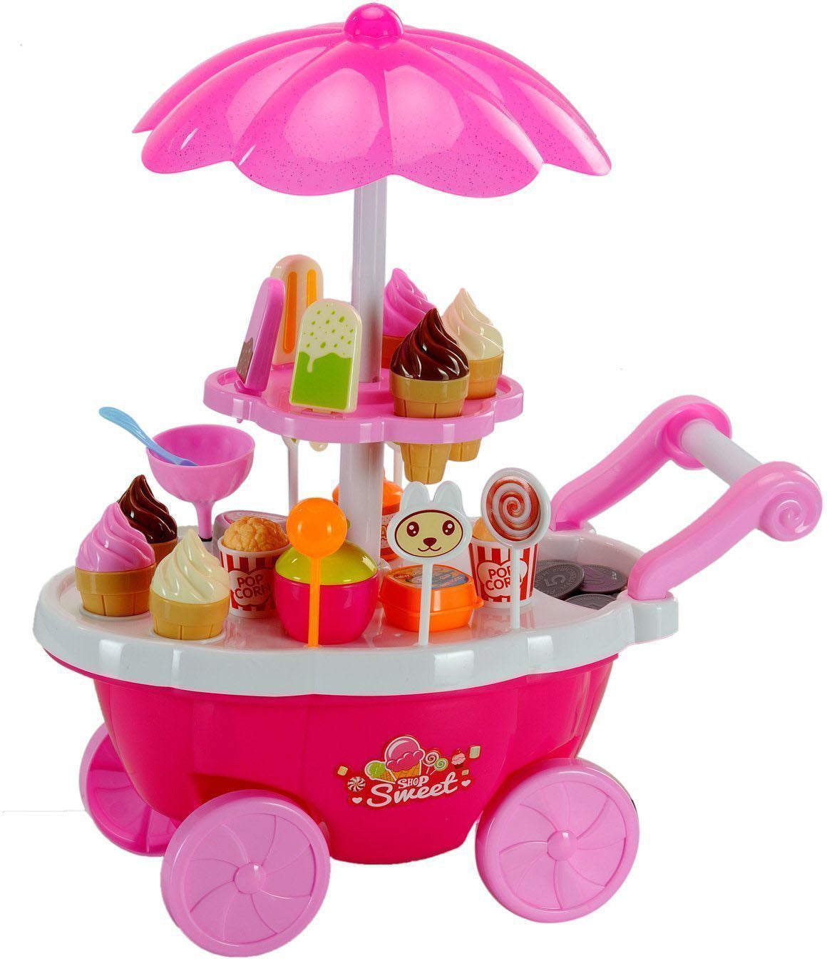 Indulge in Sweet Dreams: Kiti Kits' Luxurious Pink Ice Cream Candy Shop for Kids with Soft Light & Sound