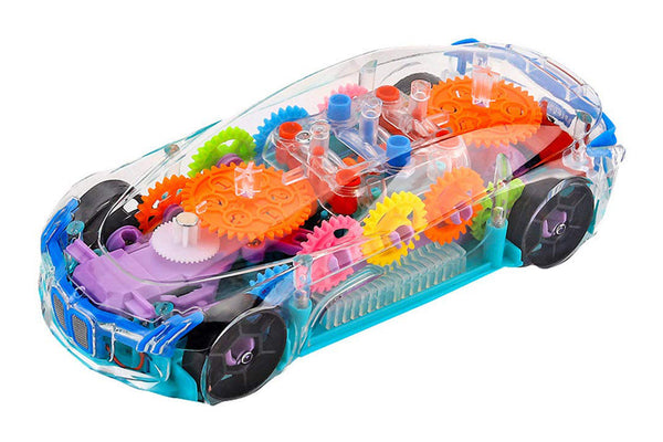 Rev Up the Fun: Exploring the World of 360-Degree Rotating Transparent Concept Racing Toy Car with 3D Flashing LED Lights & Music