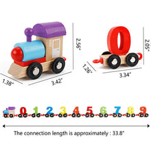 Early Educational Wooden Train Toys - Digital 0-9 Number Theme