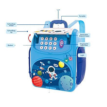 Bag-Style Piggy Bank ATM for Kids with Password Operation - Teach Money-Saving Skills, Dino Space Design