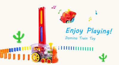 Domino Train Toy Car Truck Vehicle with Lights & Sound - Exciting Playtime Fun for Kids