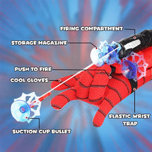 Spider Web Shooter Toys for Kids Real Gadget Toys for Boys Gloves Launcher Wrist Toy for School Fancy Dress Costume, Cosplay Launcher, Sticky Wall Soft Bomb Action Figures