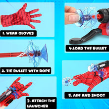 Spider Web Shooter Toys for Kids Real Gadget Toys for Boys Gloves Launcher Wrist Toy for School Fancy Dress Costume, Cosplay Launcher, Sticky Wall Soft Bomb Action Figures