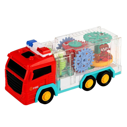 Transparent Fire Truck: Vehicle with Music, Light, and Sound