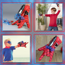 Spider Web Shooter Toys for Kids Real Gadget Toys for Boys Gloves Launcher Wrist Toy for School Fancy Dress Costume, Cosplay Launcher, Sticky Wall Soft Bomb Action Figures