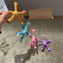 LED Telescopic Suction Cup Giraffe Fidget Toy - Sensory Tubes & Pop Tubes 4 Pcs Set