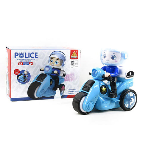 Stunt Police Motorcycle Tricycle: Musical Dancing Activity Toy